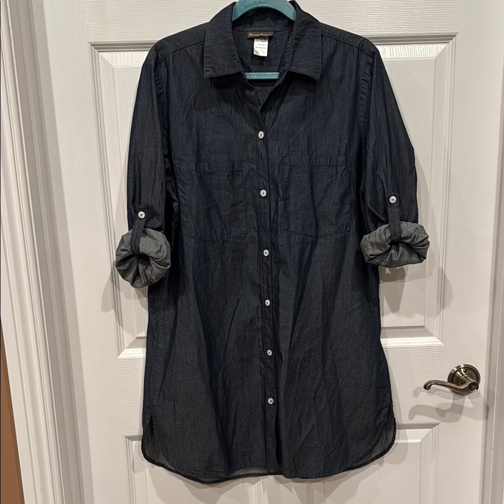 Tommy Bahama Dark Blue Shirt Dress